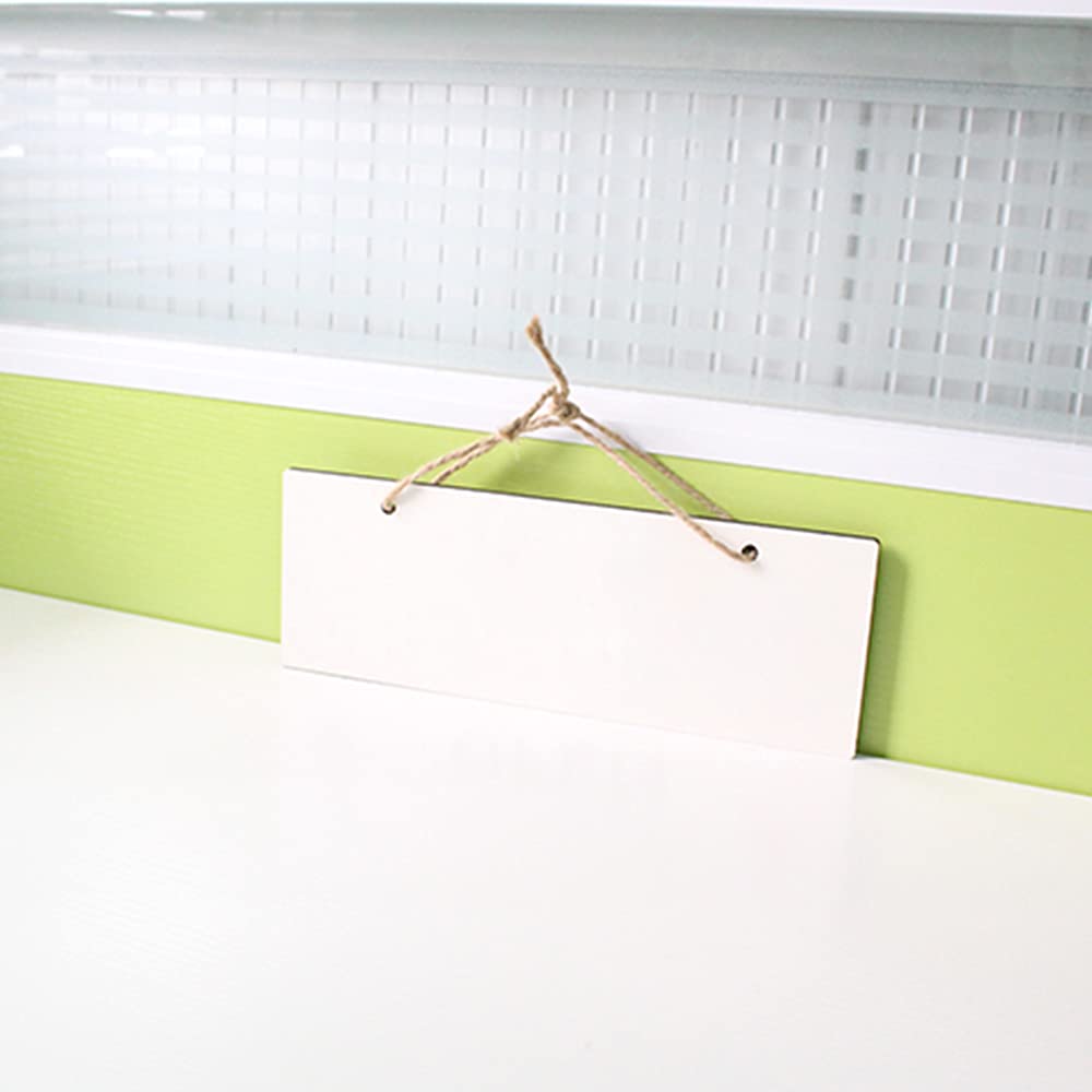 MR.R 2 Pieces Sublimation Blanks MDF Rectangle Door Plaque Hanger Home Wall Door Decor,11x4 inch MR.R