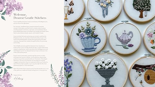 Unofficial Bridgerton Embroidery: 20 Patterns Inspired by the World of Regency Romance WoodArtSupply