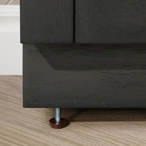 OVE Decors Bailey 60 in. W x 22 in. D x 34.5 in. H Double Sink Bath Vanity in Matte Black Wood with White Engineered Quartz Top OVE Decors