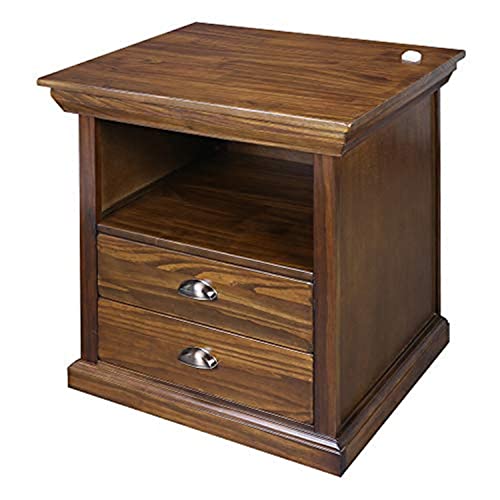 Casual Home Lincoln Nightstand Compartment, Concealment Furniture, Mocha Casual Home