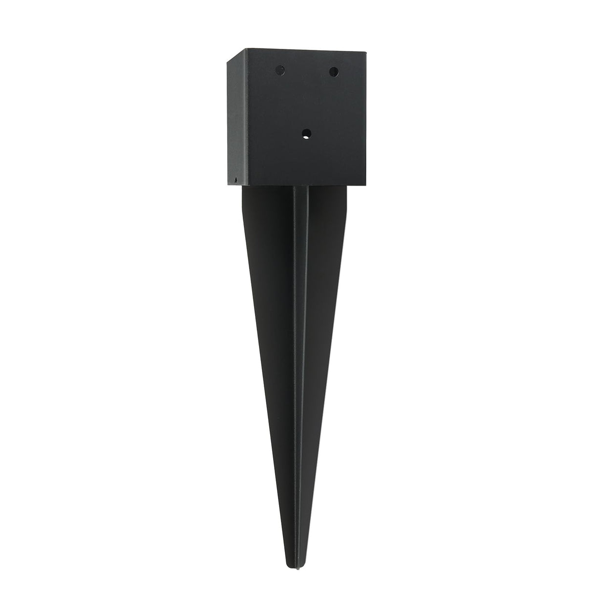 2 Pcs 4"x4" Fence Post Anchor Ground Spike,(Internal 3.6"x3.6"),Metal Post Stake Ground 16" with Black Powder-Coated,Fence Stakes Post Base for Deck,Fence,Porch,Railing,Mailbox CDFYJHFDQ
