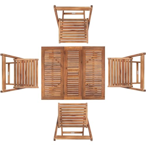 Safavieh Outdoor Living Collection Arvin 5-Piece Dining Set Safavieh