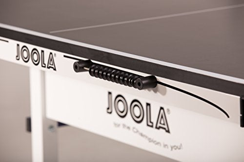JOOLA Rally TL Professional MDF Indoor Ping Pong Table w/ Quick Clamp Table Tennis Net & Post Set - 10 Minute Easy Assembly - Corner Ball Holders - Tournament Quality - Includes Playback Mode JOOLA