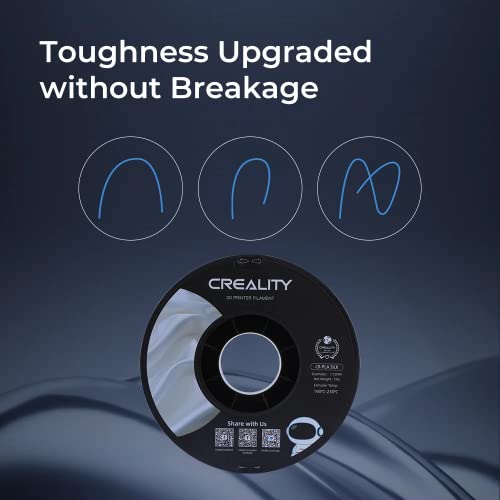 Creality Rainbow Silk PLA 3D Printer Filament 1.75mm, Gradient Multicolor, High Smoothness & Toughness, +/-0.02mm, 3D Printing Filament 1KG/2.2lb (Rainbow) Creality