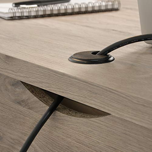 Sauder Summit Station Desk, L: 52.09" x W: 19.29" x H: 29.02", Laurel Oak finish Sauder