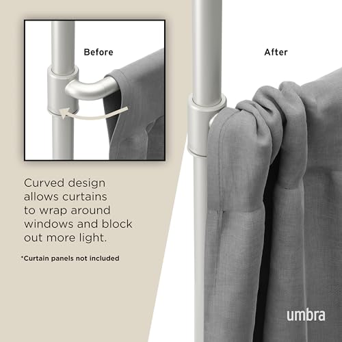 Umbra Anywhere Expandable Curtain Rod and Room Divider, Nickel Umbra