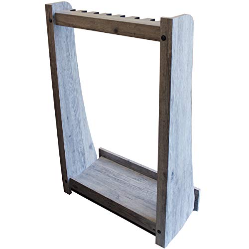Rush Creek Creations 8-Gun Freestanding Storage Rack for Rifles and Shotguns, Indoor Standing Gun Display Rack, Barn Wood Rush Creek Creations