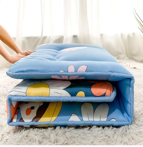35x75inch Japanese Floor Mattress Futon Mattress,Foldable Tatami Mat Portable Roll Up Sleeping Pad for Dormitory Camping Floor Lounger Bed (Gray) YUURO