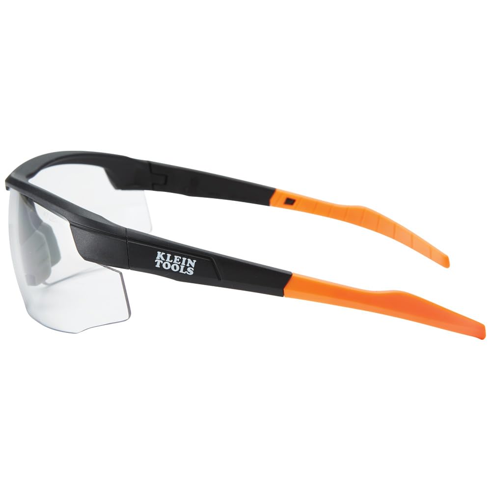 Klein Tools 60171 Safety Glasses, PPE Protective Eyewear with Semi Frame, Scratch Resistant and Anti-Fog, Clear Lens, 2-Pack Klein Tool