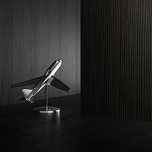 Mobili Fiver, First, Extendable Console Table 17.7(120) x35.4 in, Ashwood Black, for 4-14 People, Space-Saving Dining Table, Italian Furniture Mobili Fiver