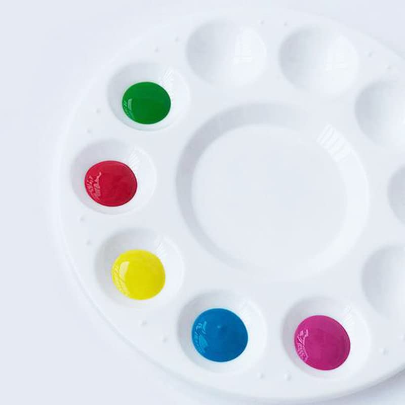 Paint Tray Palette - White Plastic Paint Tray for Kids, Paint Supplies LNAUJS