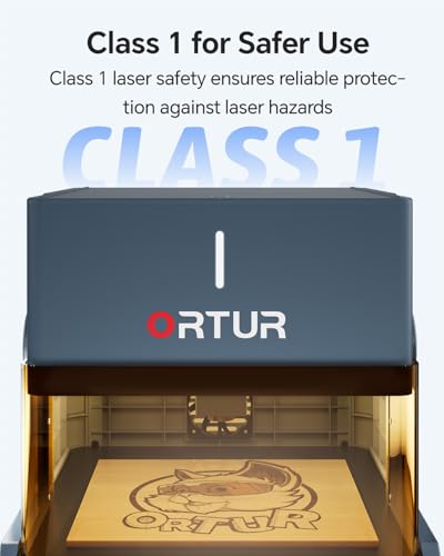 Ortur R1 5000mW Class 1 Foldable Laser Engraver with 1000mW 1064nm Infrared Laser Module, Exquisite Gift Box Packaging, APP Control Laser Engraver for Wood and Metal, Plastic, Acrylic Ortur