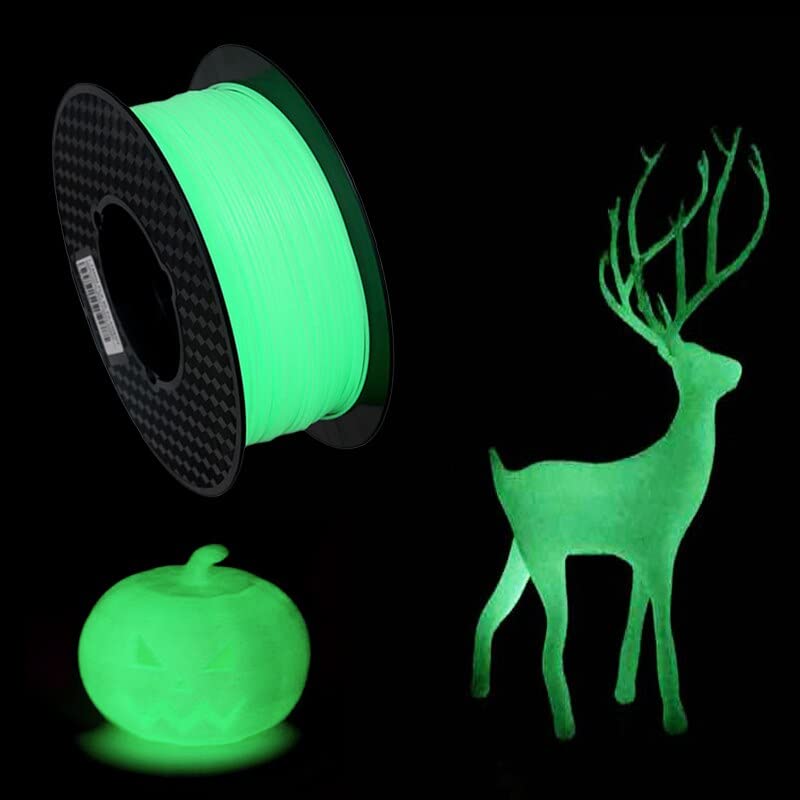 3D Pen PLA Filament Green Luminous, 26 Feet 1.75mm, Glow in The Dark Green WoodArtSupply
