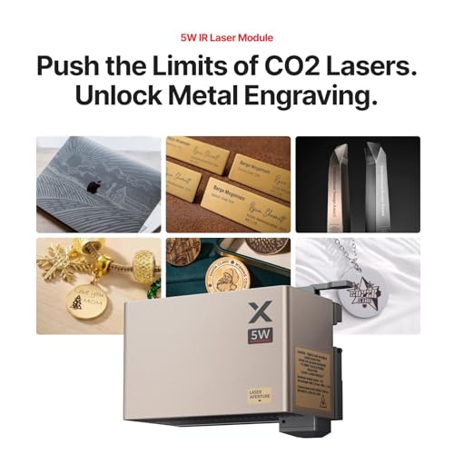 xTool 5W IR Laser Module for P3, 5W IR Laser Engraver Head for Jewelry and Metal, Professional Laser Module for Metal, Plastic, Acrylic Engraving xTool