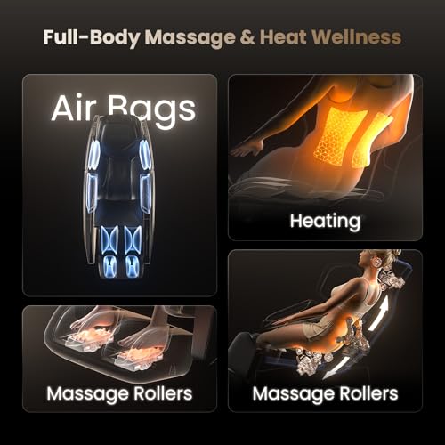 BOB AND BRAD iMaster Pro 4D Full Body Massage Chair, Co-Developed with Physical Therapists, 166° Zero Gravity SL-Track Recliner, Voice Control, Heat, Deep Tissue & Auto-Extend Calf for Tall Users BOB AND BRAD