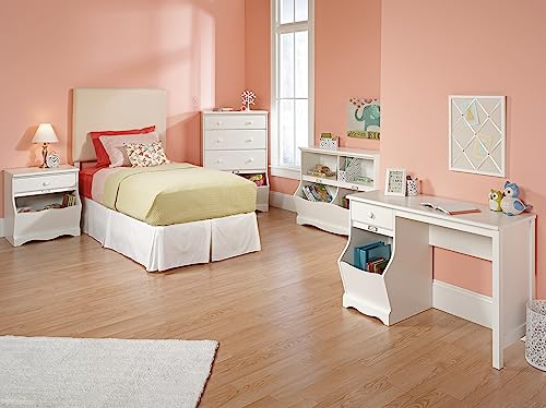 Sauder Pogo Bookcase/Footboard/pantry cabinets, L: 41.10" x W: 14.49" x H: 32.84", Soft White Sauder