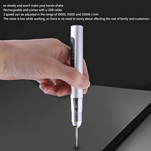 Electric Engraving Pen 10W 3 Speed USB Rechargeable Cordless Etching Engraving Tool FTVOGUE