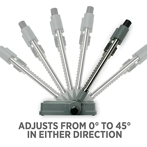 General Tools 36/37 Precision Drill Guide For 3/8-Inch or 1/2-Inch Power Drills, Portable & Lightweight, Folds Flat for Storage, Silver General Tools