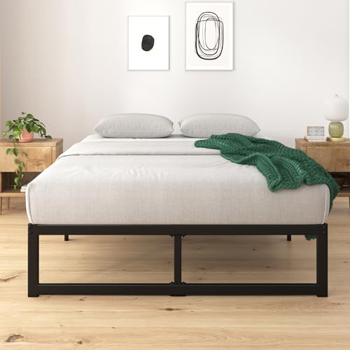 ZINUS ABEL 14 Inch Platform Bed Frame, Steel Slat Support, Easy Assembly, No Box Spring Needed, Eco Friendly WonderBox(TM) Packaging, Black, Full ZINUS