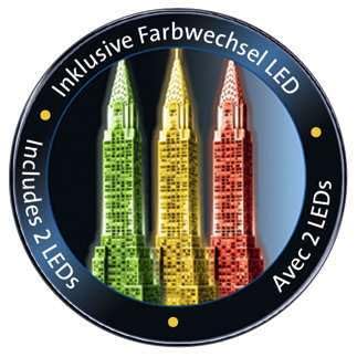 Ravensburger - Chrysler Building 3D Puzzle - Night Edition - 216 Piece 3D Jigsaw Puzzle for Kids and Adults - Easy Click Technology Means Pieces Fit Together Perfectly Ravensburger