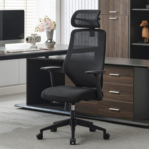 Okeysen Ergonomic Conference Room Chairs Set of 10, High Back Mesh Home Office Desk Chair with S-Shaped Back Support, Swivel Computer Task Chair with Adjustable 2D Headrest. Okeysen