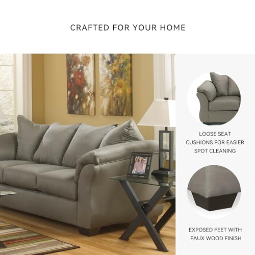 Signature Design by Ashley Darcy Casual Plush Sofa, Grayish Brown Signature Design by Ashley