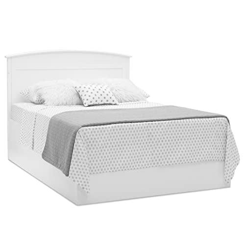 Delta Children Archer Solid Panel 4-in-1 Convertible Baby Crib - Greenguard Gold Certified, Bianca White Delta Children