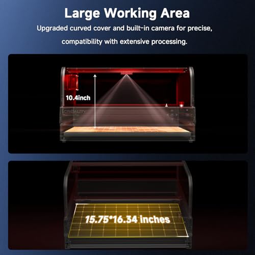 Creality Falcon2 Pro S 40W Laser Engraver, 600mm/s High Speed Laser Cutter with Air Assist, Dual Mode&Auto Focus Laser Module, Auto Fan, Camera Positioning,Safety Switch for Wood Metal Leather Creality
