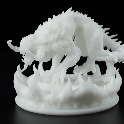 FUNCRECOL 3D Printer Resin, 16K Upgraded Standard Photopolymer Resin, 405nm Fast UV-Curing Low Odor High Precision 3D Printing Resin for LCD/DLP/MSLA 3D Printer, 16K White 1000g
