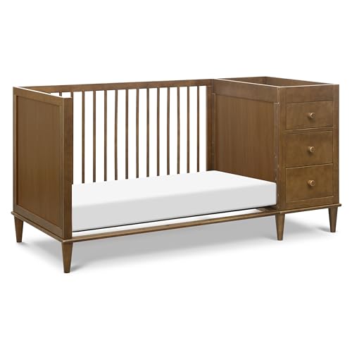 DaVinci Marley 3-in-1 Crib and Changer Combo in Walnut DaVinci