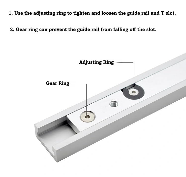 Precision Miter Gauge, Miter Gauge for Table Saw, with Miter Gauge Fence and Limit Stopper, 140° Angle Stops, Adjustable for Bandsaw Router Table, 250mm x 300mm WoodArtSupply