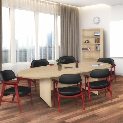 Romig Legacy 10 ft. Racetrack Conference Table with Charging Port- Noble Oak Romig