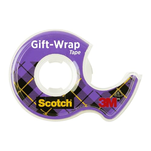 Scotch Gift Wrap Tape, Invisible, 0.75 in. x 650 in., 6 Dispensers/Pack, Create Halloween Crafts Scotch