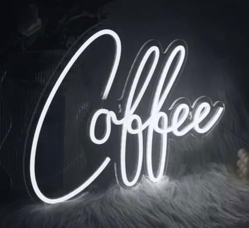 Coffee Neon Sign, Large Cafe LED Lights for Coffee Bar Beer Club Wall Decor, USB Powered Cool Neon Lights Sign for Bedroom Windows Glass Hotel Pub Cafe Shop Logo Wedding Birthday Party Decorations YLSZZO