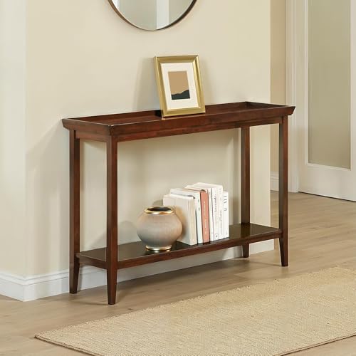 Convenience Concepts Ledgewood Console Table 48" - Modern Narrow Sofa Display Accent with Storage Shelf for Transitional, Traditional Living Room, Entryway, Hallway, or Bedroom, Espresso Convenience Concepts