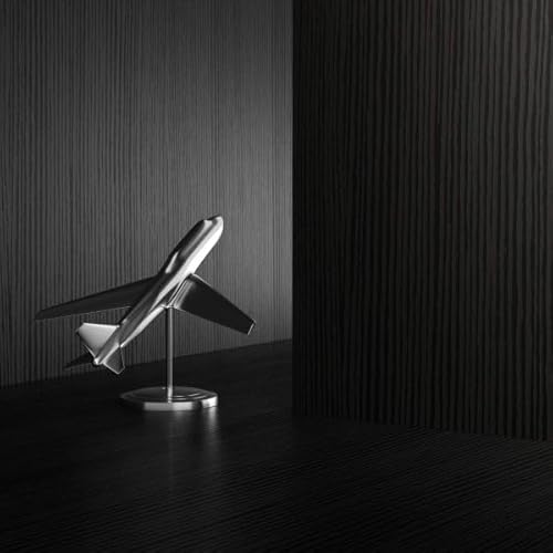 Mobili Fiver, First, Extendable Console Table 17.7(120) x35.4 in, Ashwood Black, for 4-14 People, Space-Saving Dining Table, Italian Furniture Mobili Fiver