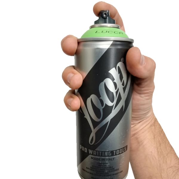 Loop Aerosol Art Spray Paint Set of 12 400ml Cans - Popular Colors Loop 400ml Spray Paint