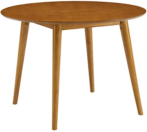 Crosley Furniture Landon 5-Piece Mid Century Round Dining Table Set for 4, Acorn Crosley Furniture