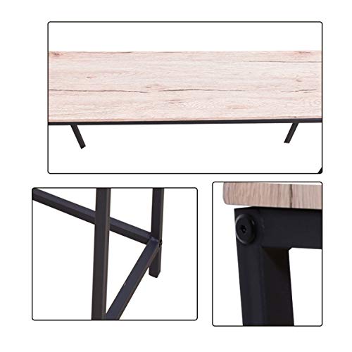 HOMERECOMMEND Console Table for Entryway Narrow Sofa Tables Entryway Table Rustic Narrow Entrance Console Tables Front Door Console Table Accent Table for Living Room Corridor Hallway White Oak HOMERECOMMEND