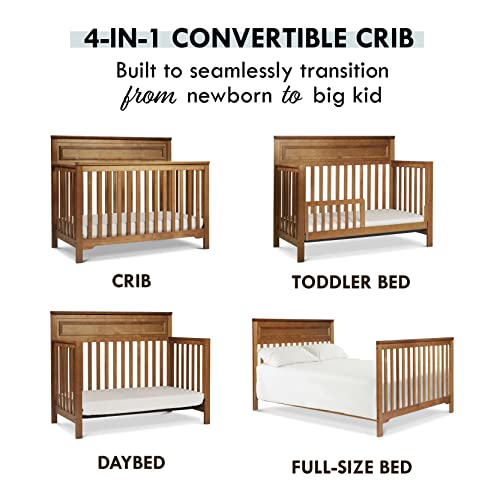 DaVinci Autumn 4-in-1 Convertible Crib in Chestnut, Greenguard Gold Certified DaVinci