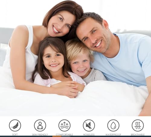 Utopia Bedding Waterproof Mattress Protector Twin Size, Zippered Mattress Encasement Bed Bug and Dust Mite Proof, Absorbent Six-Sided Mattress Cover Utopia Bedding