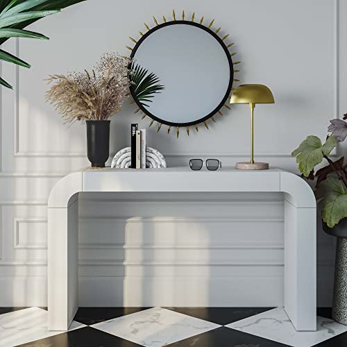 Tov Furniture Hump Wooden 54" Console Table (White) | Living Room Accent Table | Entryway Table Tov Furniture