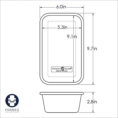 Nordic Ware Nordic Ware-45900-Loaf, 1-1/2 Pound, Natural Aluminum Commercial Loaf Pan, Silver Nordic Ware