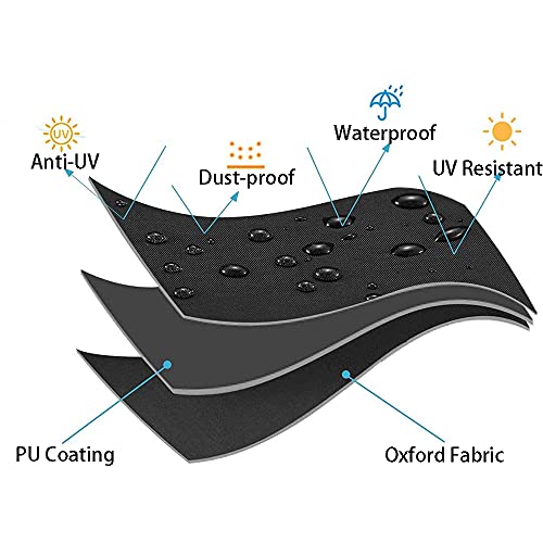 amberr Billiard Pool Table Cover,Pool Table Cover 8 feet Waterproof (8ft:100x56x8in) amberr