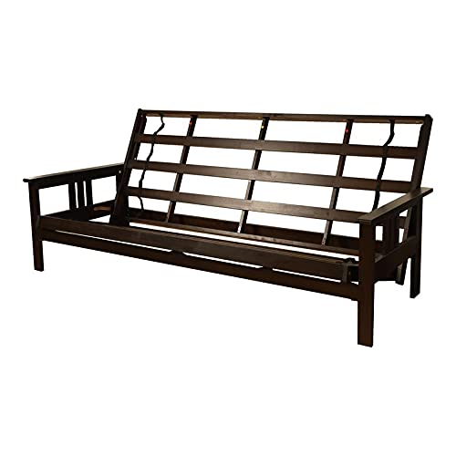 Kodiak Furniture Monterey Queen Solid Hardwood Futon Frame in Espresso Kodiak Furniture