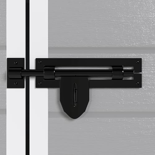 YOPTO 6x6 FT Resin Outdoor Storage Shed with Floor, All-Weather Plastic Shed with Lockable Doors, Window & Vents, Utility Plastic Tool Shed Storage House for Backyard, Patio, Light Grey YOPTO