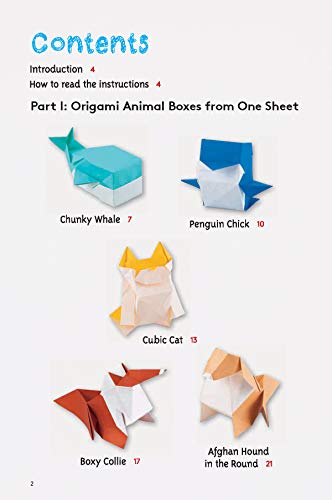 Origami Animal Boxes Kit: Cute Paper Models with Secret Compartments! (14 Animal Origami Models + 48 Folding Sheets) Tuttle Publishing
