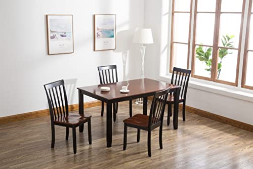 Boraam Bloomington Dining Chair, Black/Cherry, Set of 2 Boraam