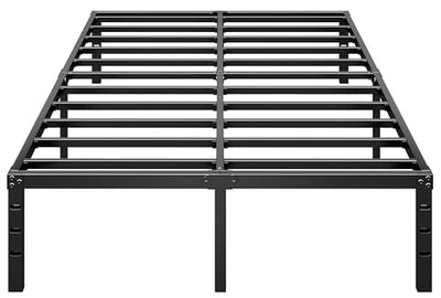 HLIPHA Metal Platform Bed Frame 14 Inch Tall,No Box Spring Needed,Full Size Bed with Heavy Duty Strong Support Slats,Easy to Assemble,Black