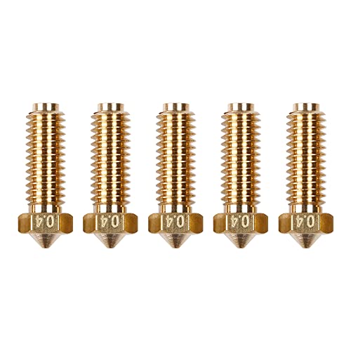 Anycubic 3D Printer Nozzle 0.4 mm/ 1.75 mm High Temperature Wear Resistant, Compatible with Anycubic Kobra 2 Series (5 Pcs) ANYCUBIC